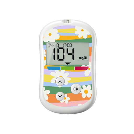 Floral Swirls for OneTouch Verio Flex Glucometer-Pump Peelz