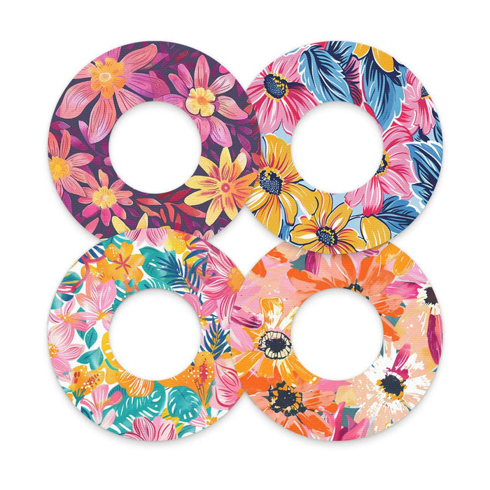 Floral Variety Patch Tape Designed for the FreeStyle Libre 2-Pump Peelz