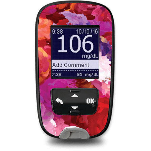 Flower Bouquet Sticker for the Accu-Chek Guide Glucometer - Pump Peelz