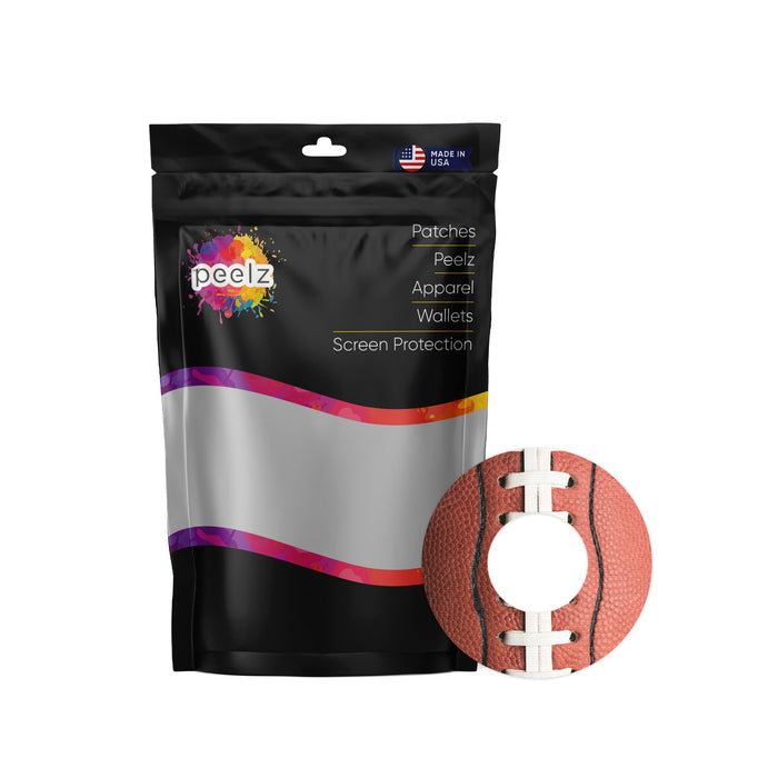 Football Patch Tape Designed for the FreeStyle Libre 2-Pump Peelz