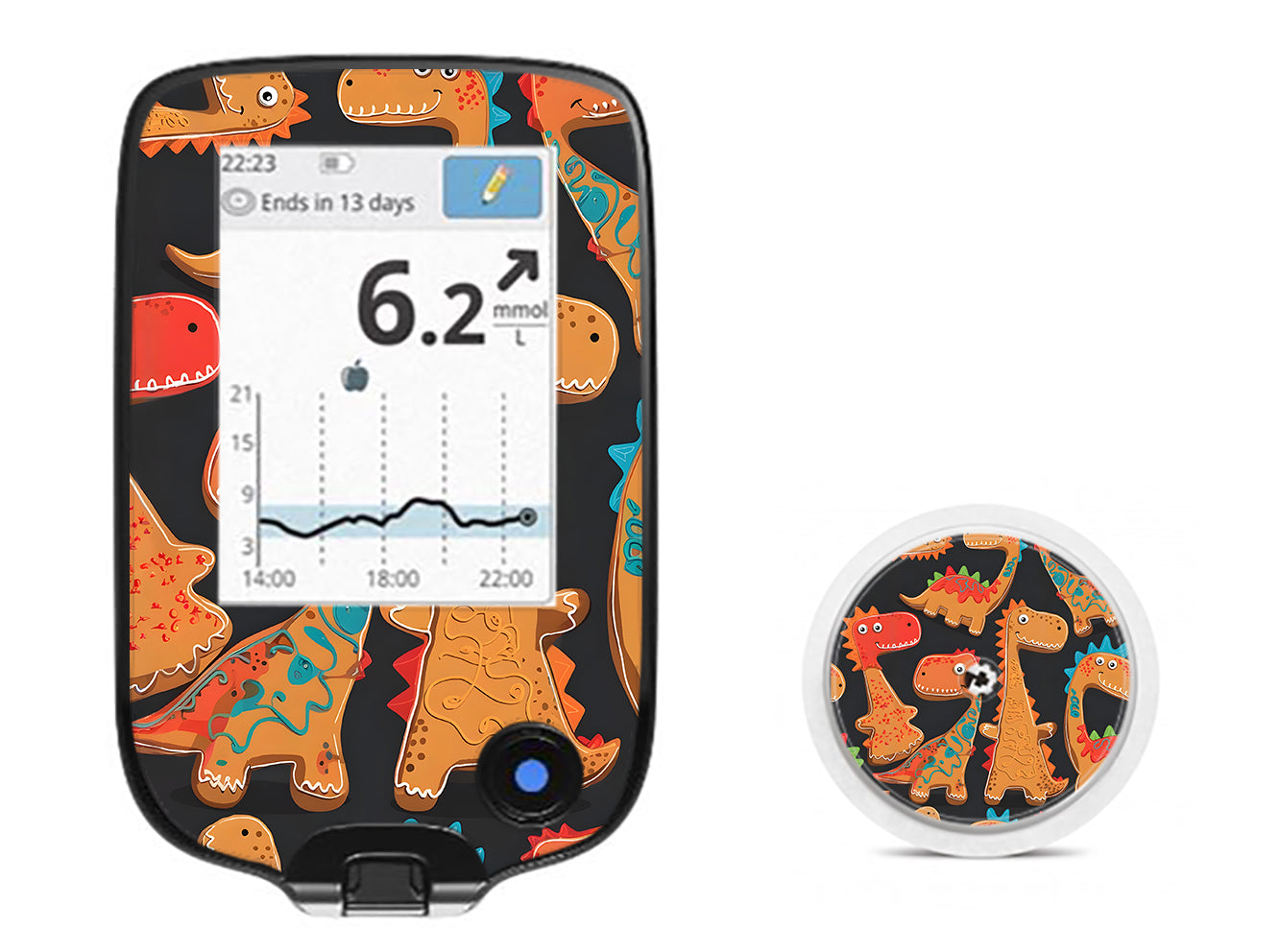 Jurassic Gingerbread Freestyle Libre 2 Sticker - Pump Peelz