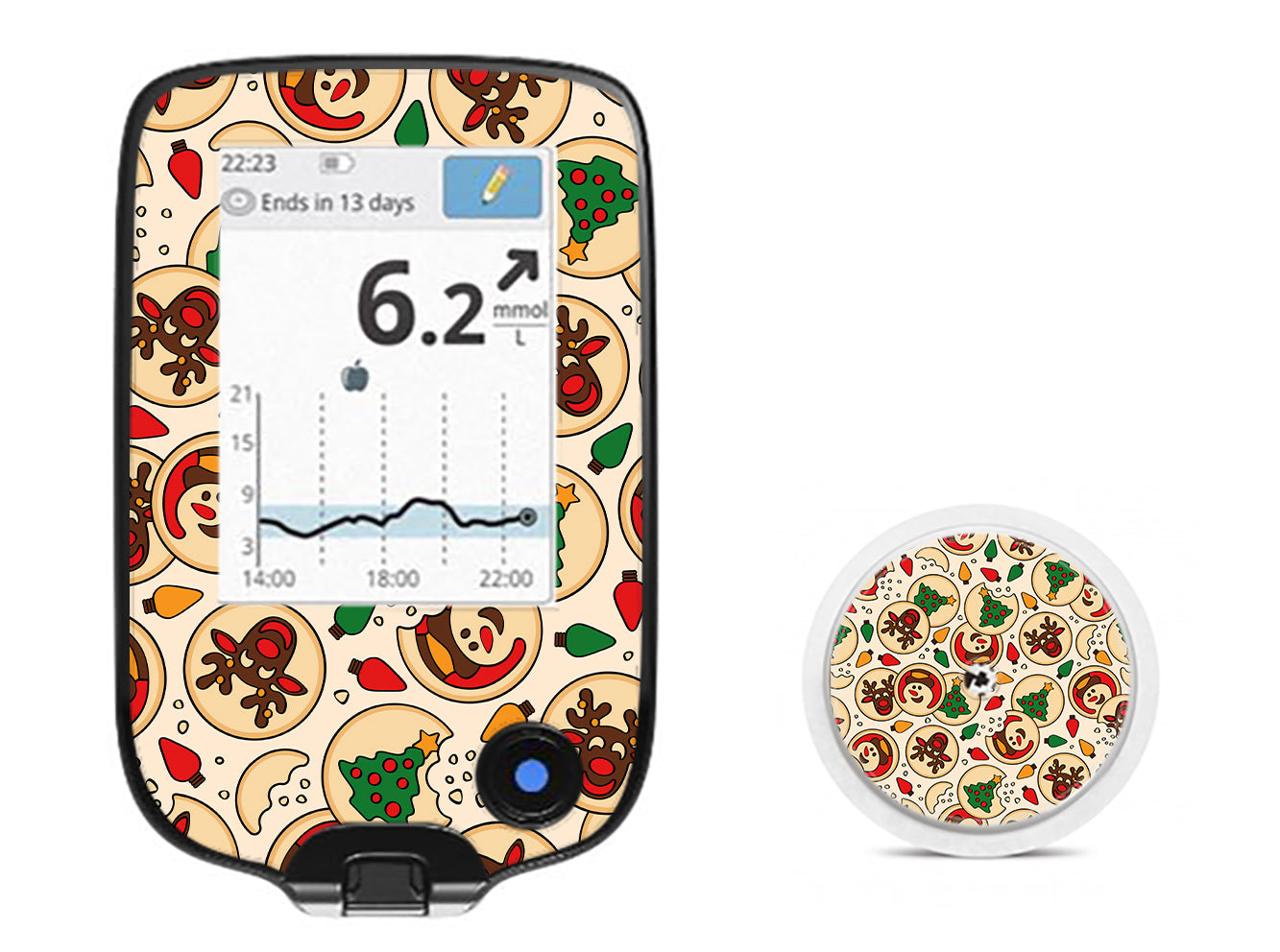 Santa's Cookies Freestyle Libre 2 Sticker - Pump Peelz