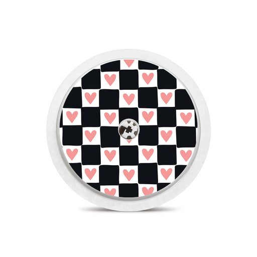 Checkered Hearts Freestyle Libre 2 - Pump Peelz