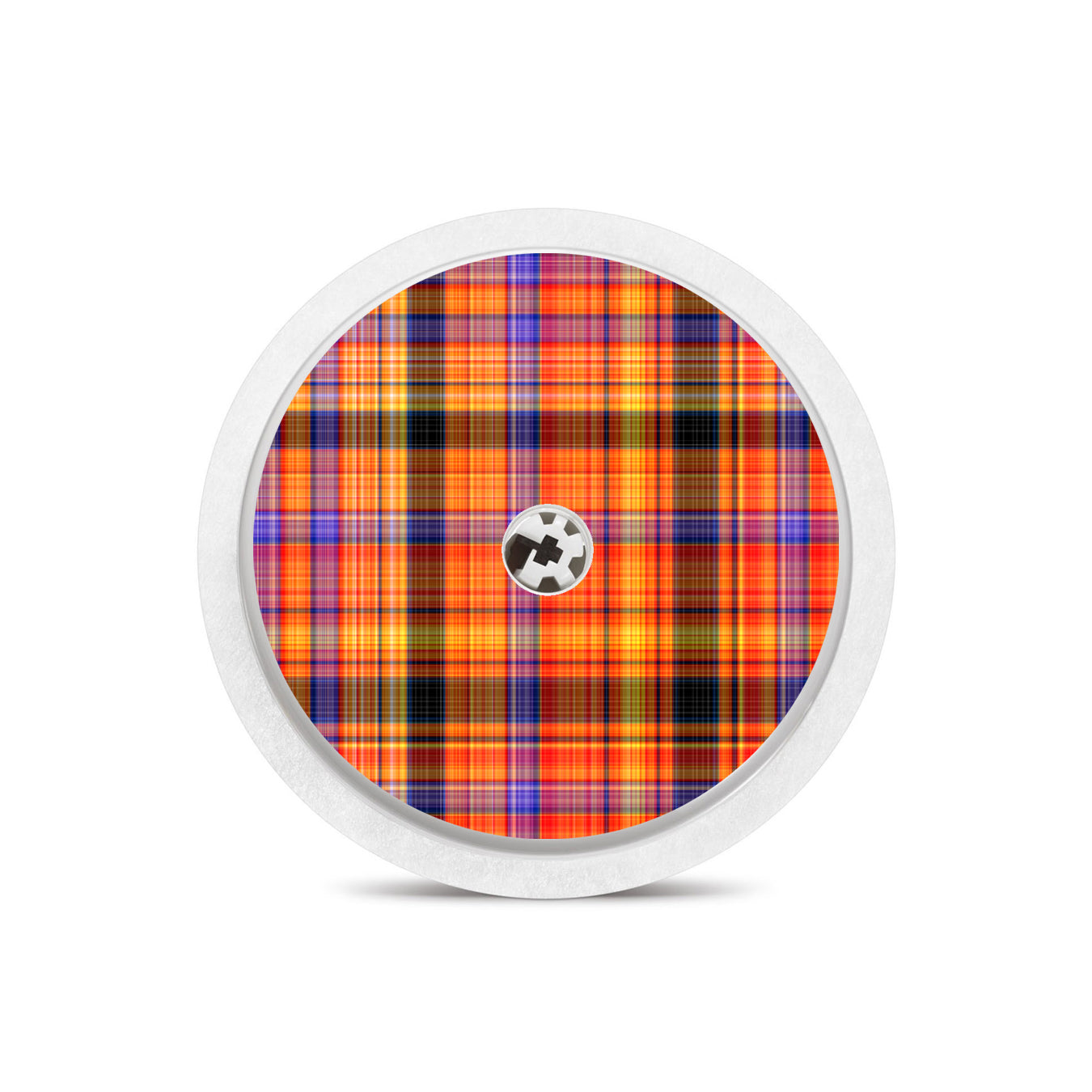 Pumpkin Plaid Freestyle Libre 2 Sticker - Pump Peelz