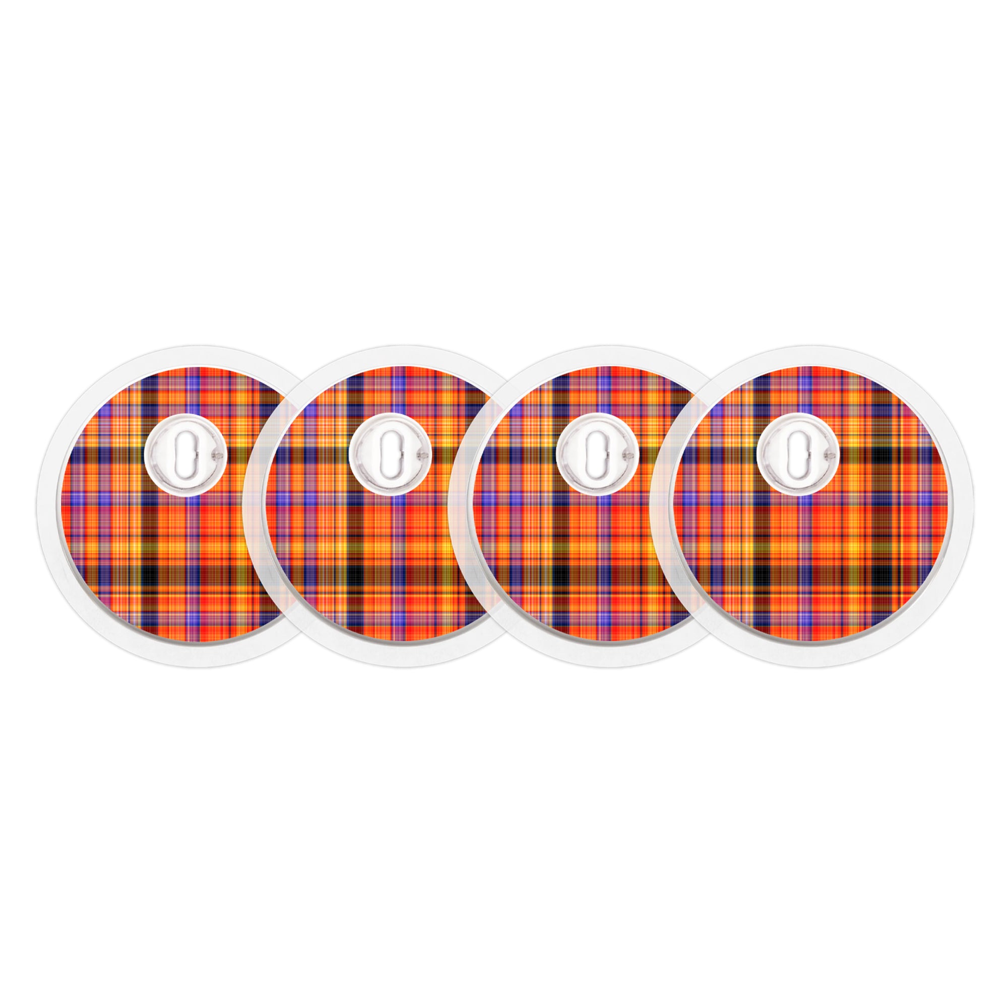 Pumpkin Plaid FreeStyle Libre 3 Sensor Sticker - Pump Peelz
