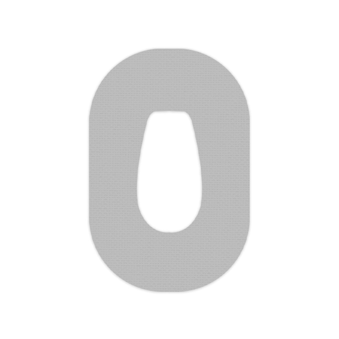 Solid Color Grey Dexcom G6 Patch Tape - Pump Peelz