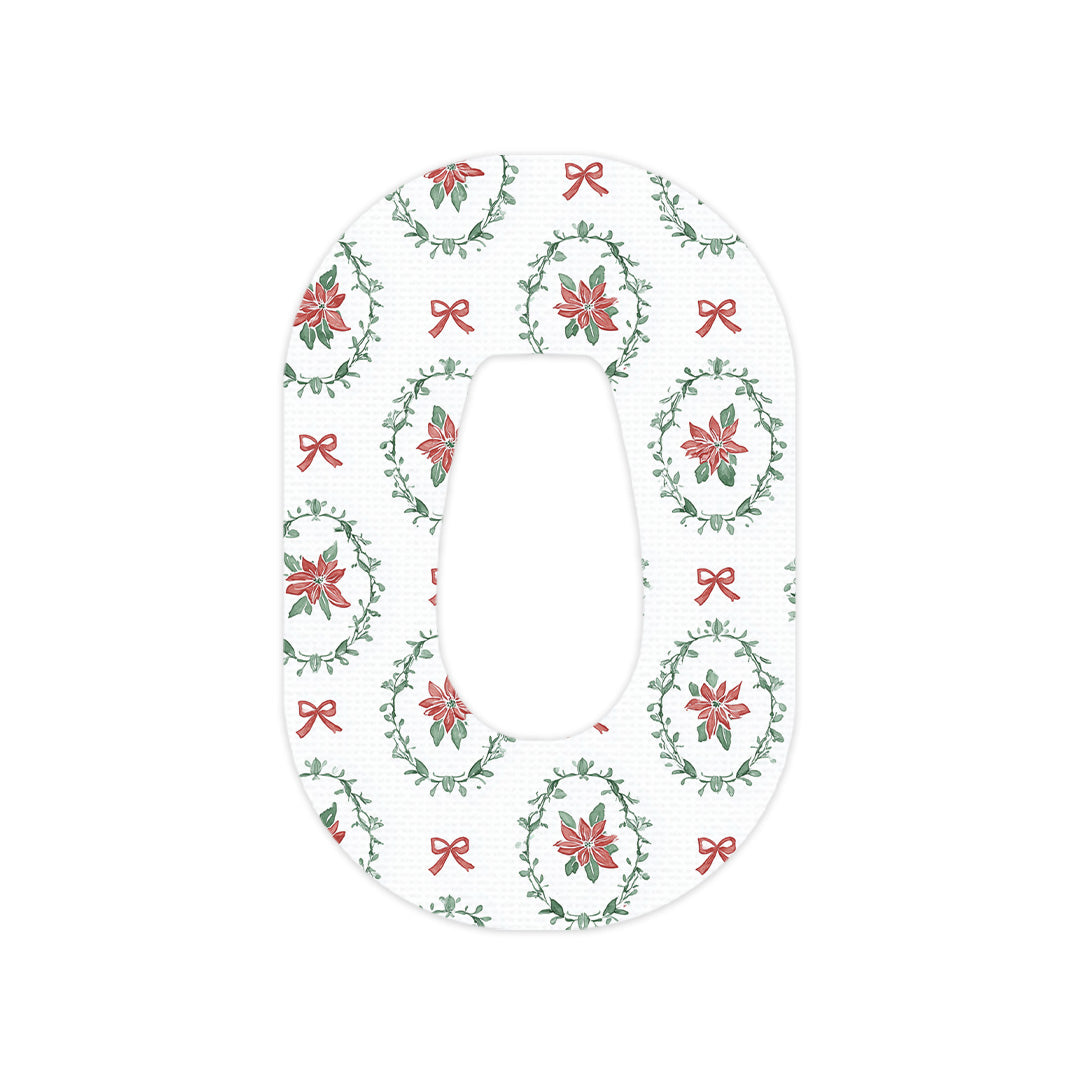 Poinsettia Parade Dexcom G6 Patch Tape - Pump Peelz