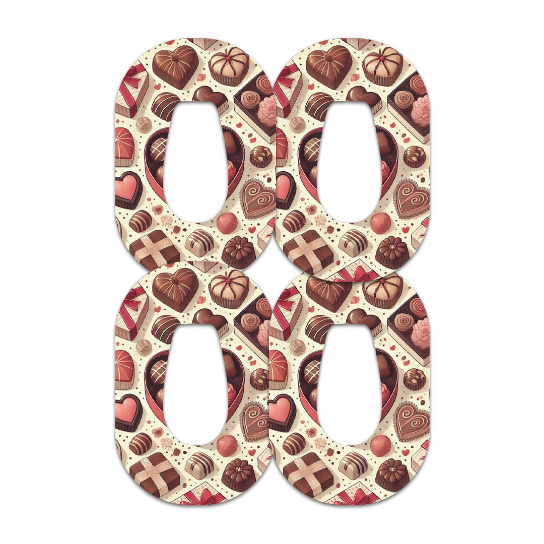 Chocolate Love Dexcom G6 Patch Tape - Pump Peelz