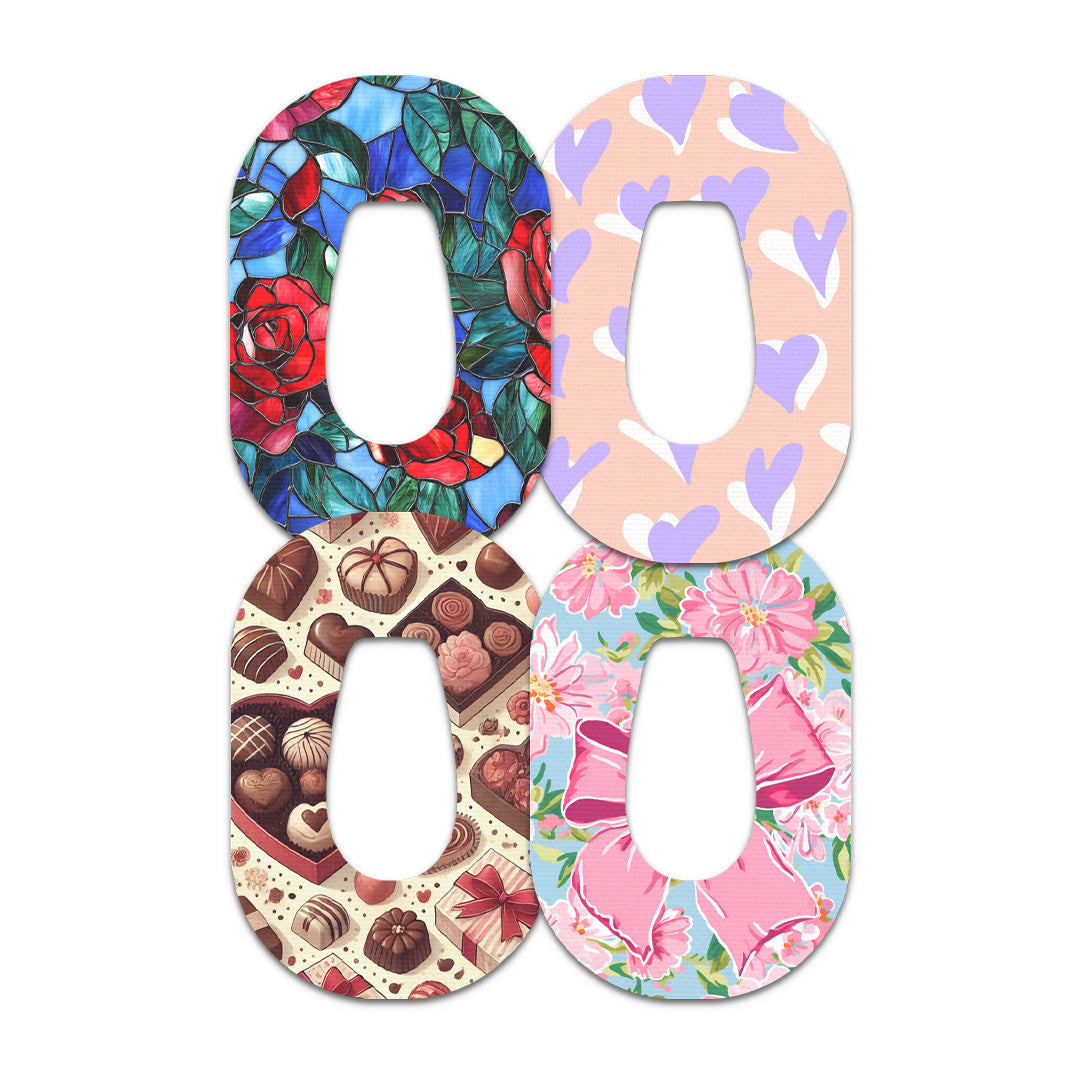 Valentines 2025 Variety Pack Dexcom G6 Patch Tape - Pump Peelz