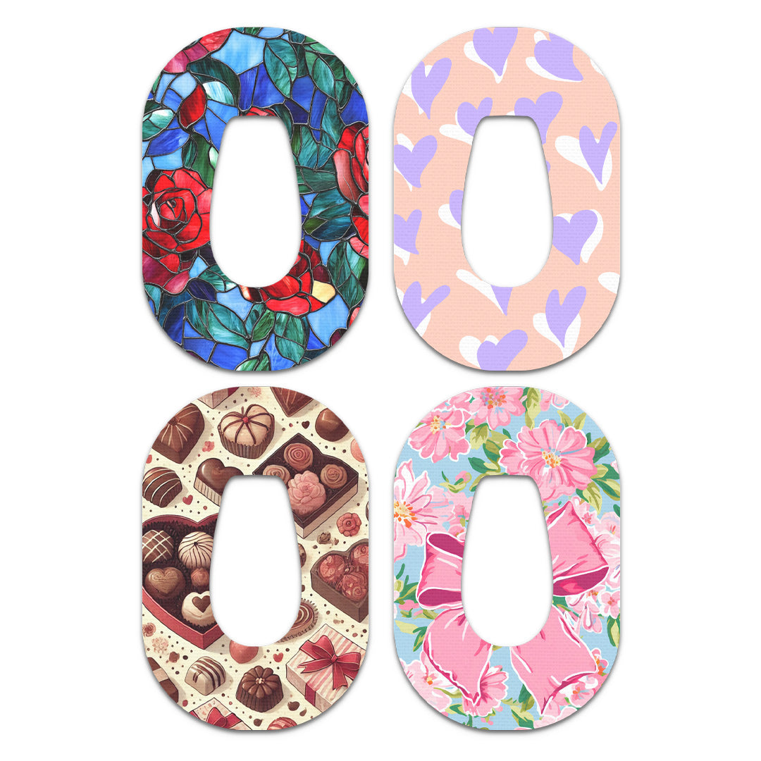 Valentines 2025 Variety Pack Dexcom G6 Patch Tape - Pump Peelz