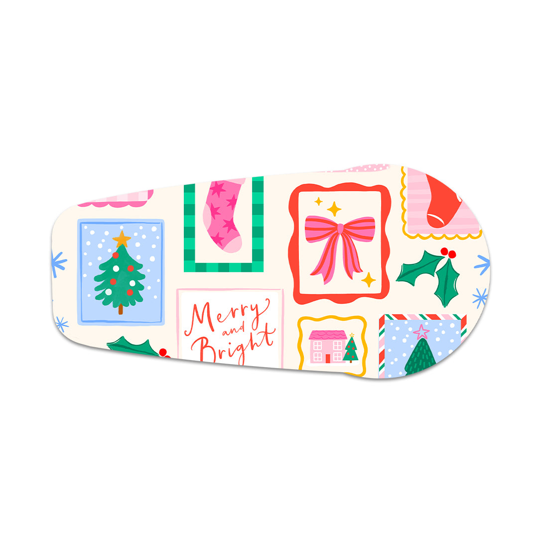 Holiday Greetings Dexcom G6 Transmitter Sticker - Pump Peelz