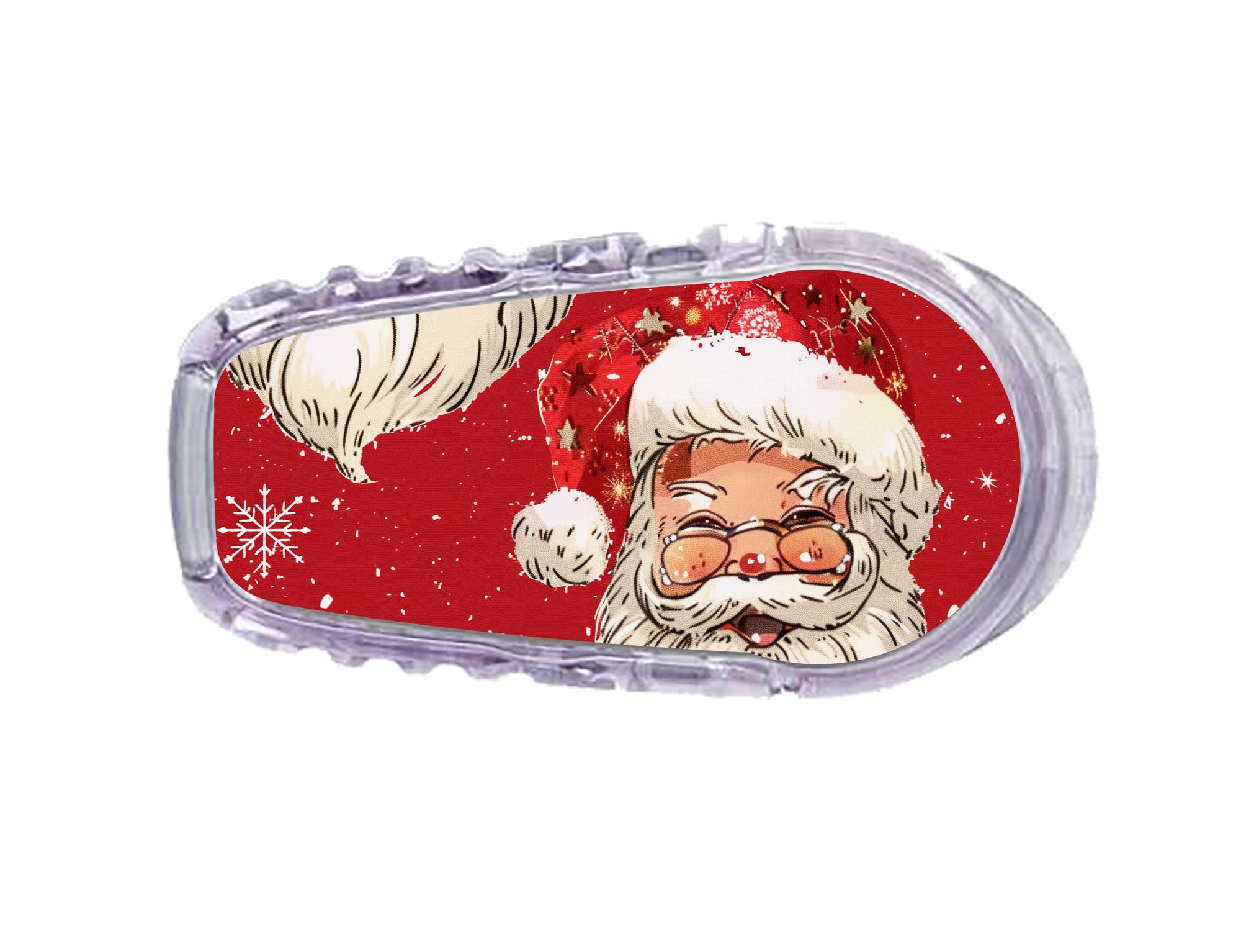 Jolly Old Saint Nick Dexcom G6 Transmitter Sticker - Pump Peelz