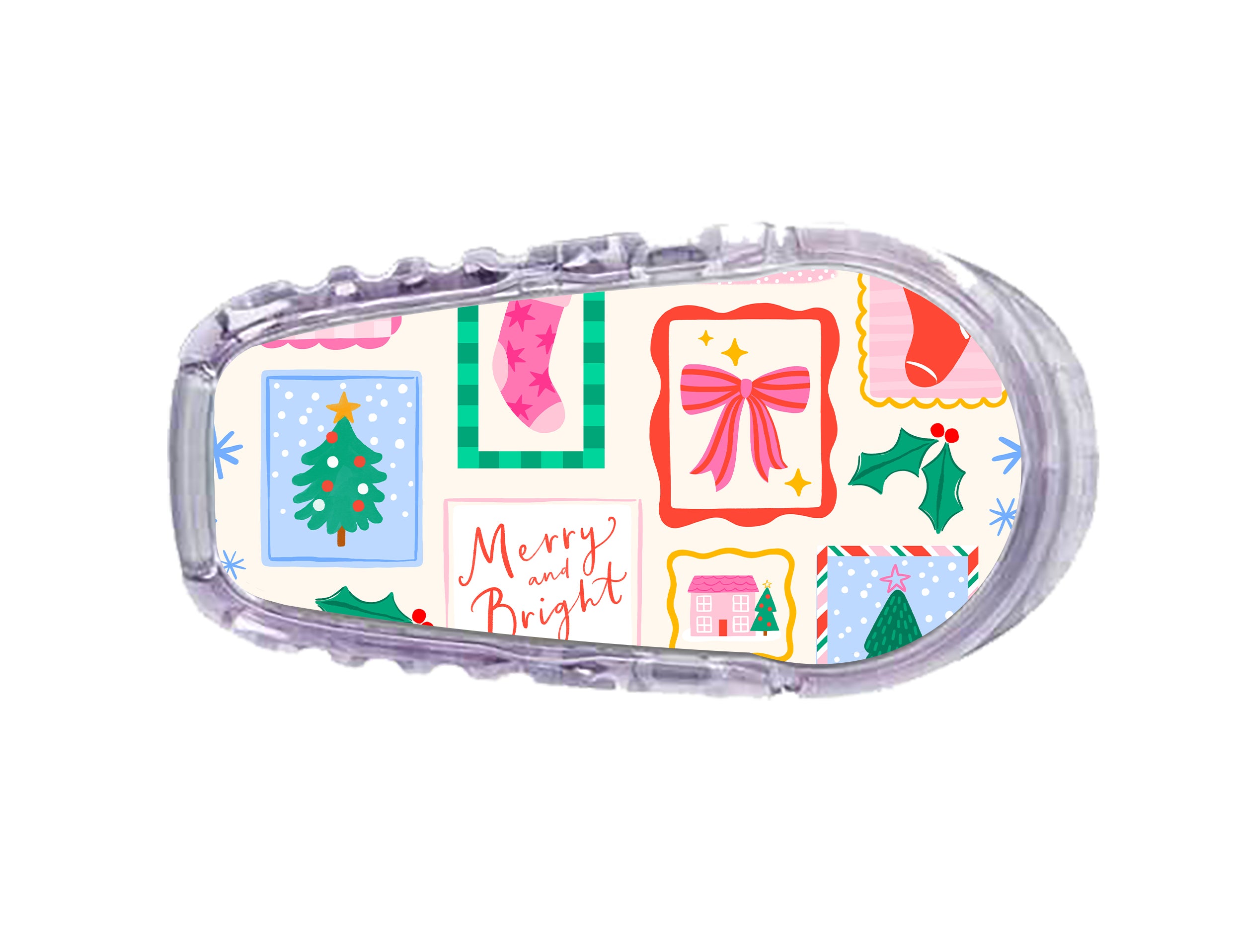 Holiday Greetings Dexcom G6 Transmitter Sticker - Pump Peelz
