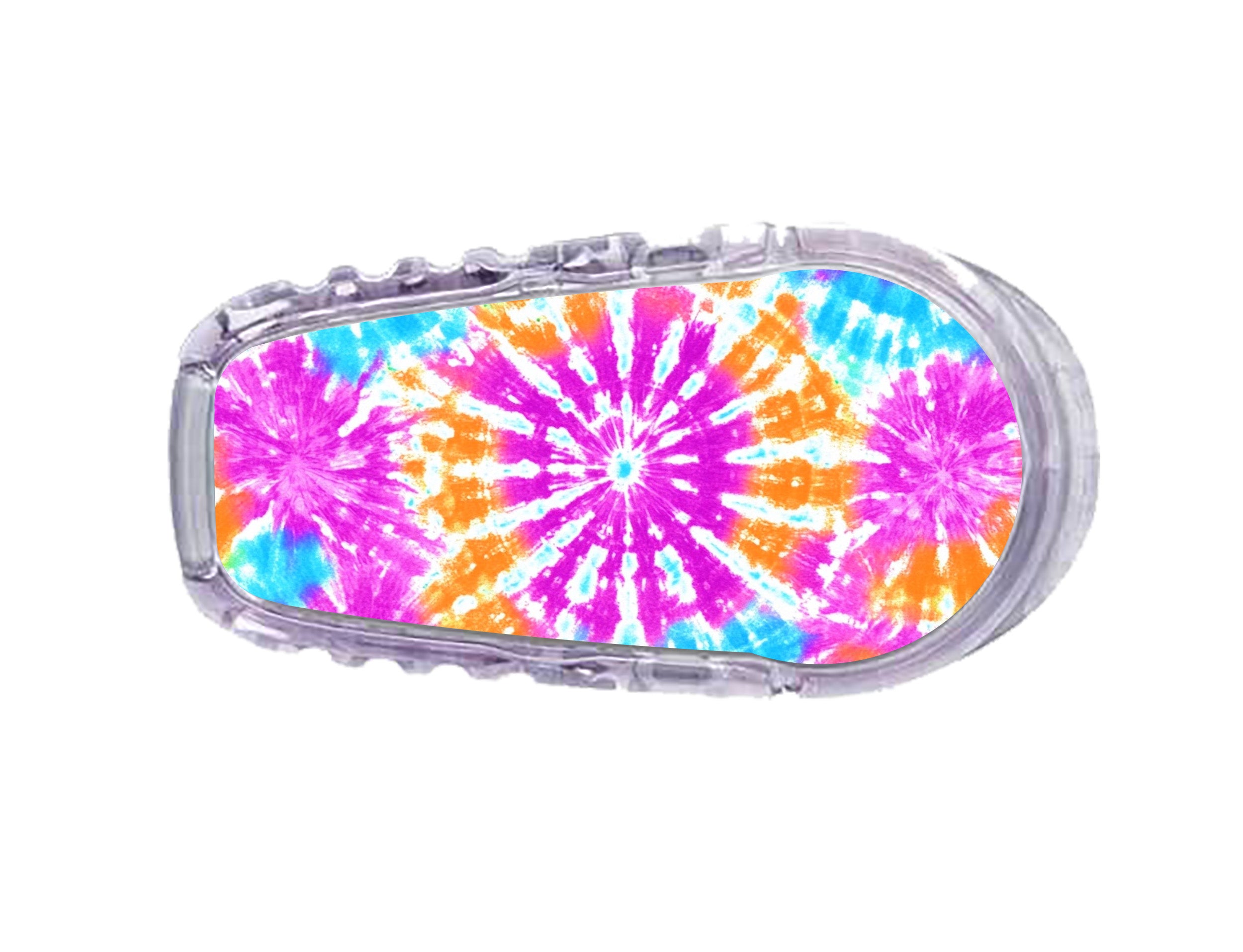 Neon Tie Dye Dexcom G6 Transmitter Sticker