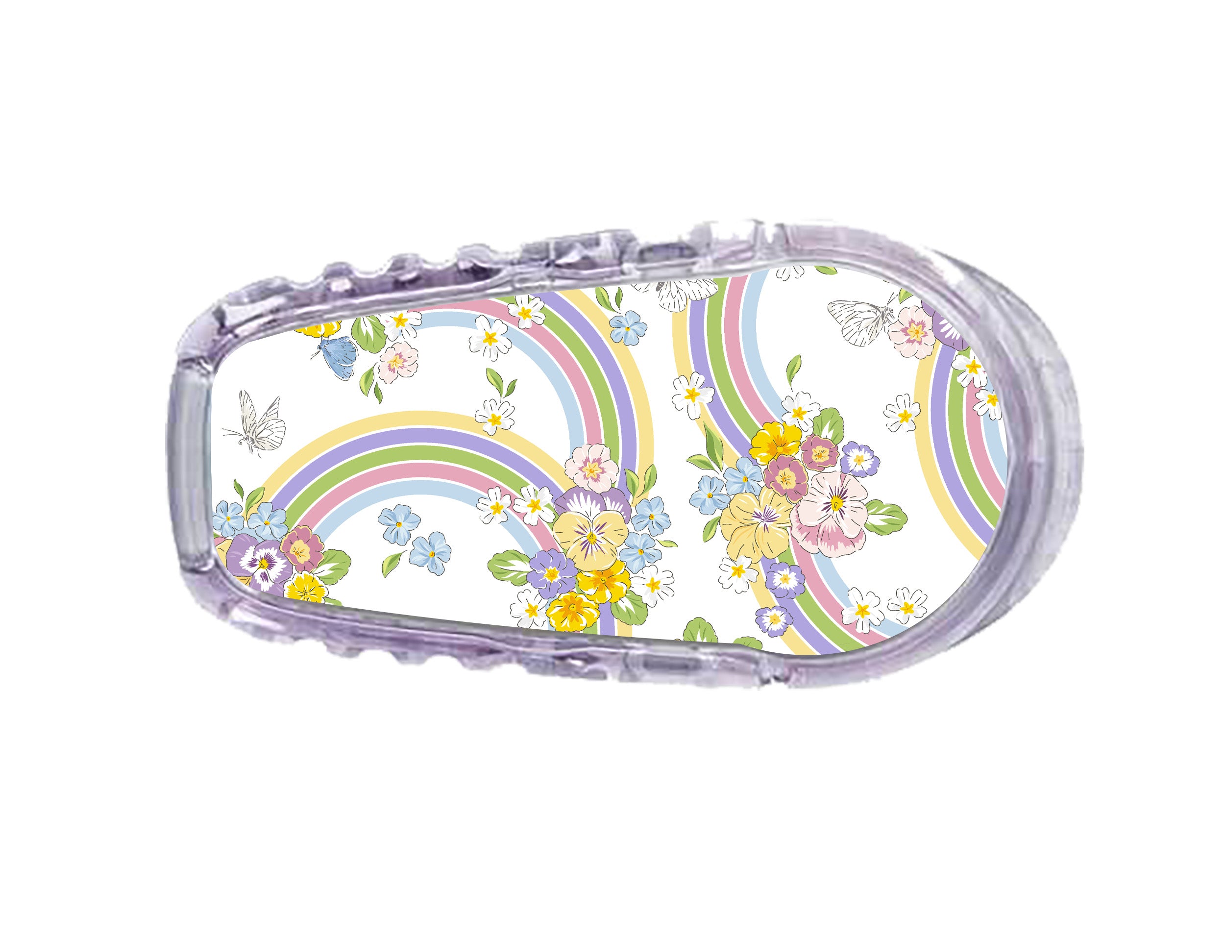 Rainbow Blooms Dexcom G6 Transmitter Sticker