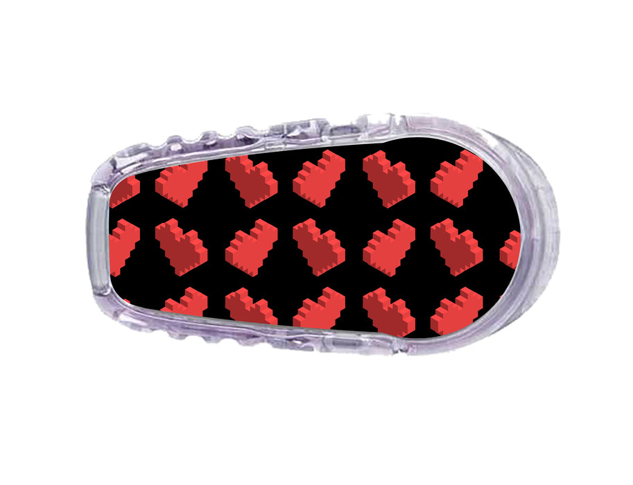 Pixel Hearts Dexcom G6 Transmitter Sticker - Pump Peelz