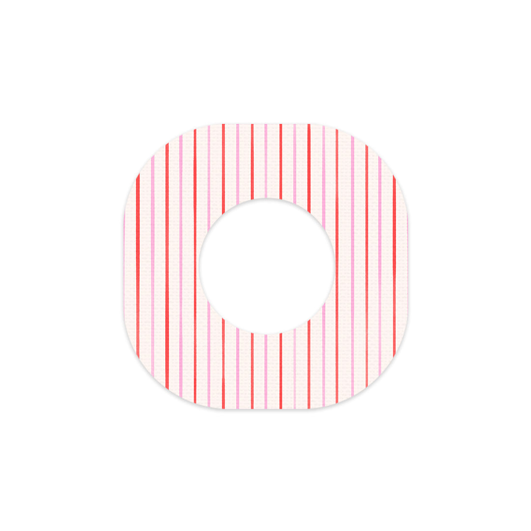 Peppermint Stripes Dexcom G7 and Stelo Patch Tape - Pump Peelz