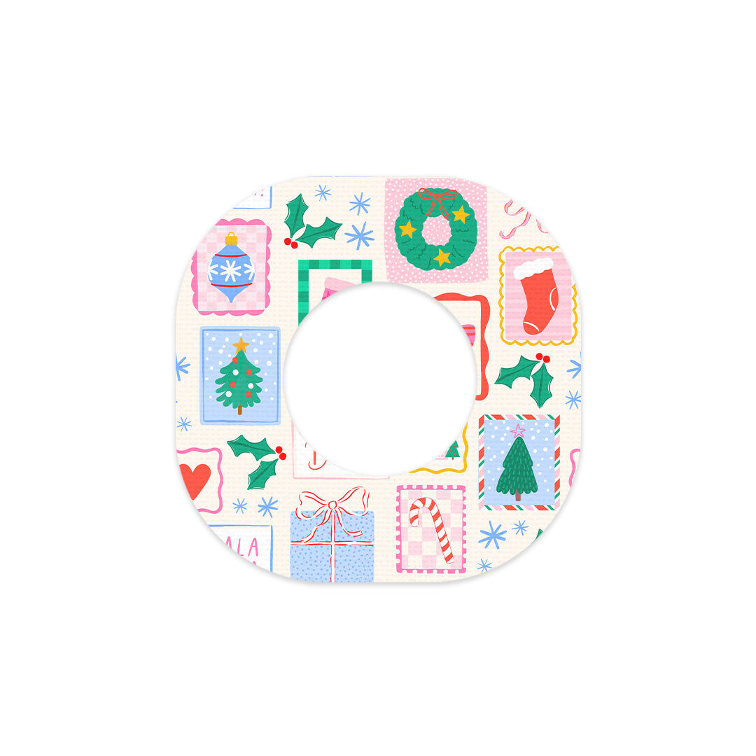 Holiday Greetings Dexcom G7 and Stelo Patch Tape - Pump Peelz