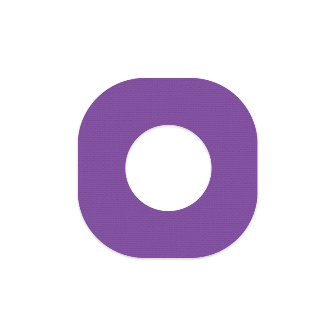 Solid Color Purple Dexcom G7 and Stelo Patch Tape - Pump Peelz