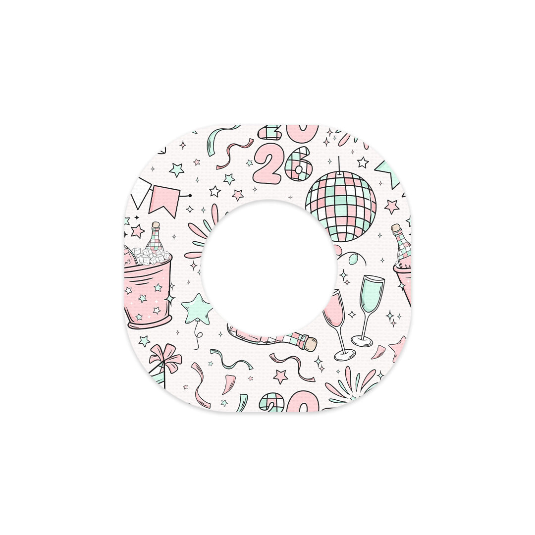 Cheers to '26 Dexcom G7 and Stelo Patch Tape - Pump Peelz