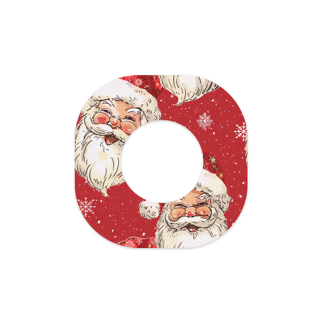 Jolly Old Saint Nick Dexcom G7 and Stelo Patch Tape - Pump Peelz