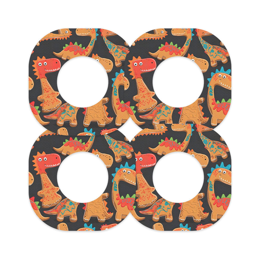 Jurassic Gingerbread Dexcom G7 and Stelo Patch Tape - Pump Peelz