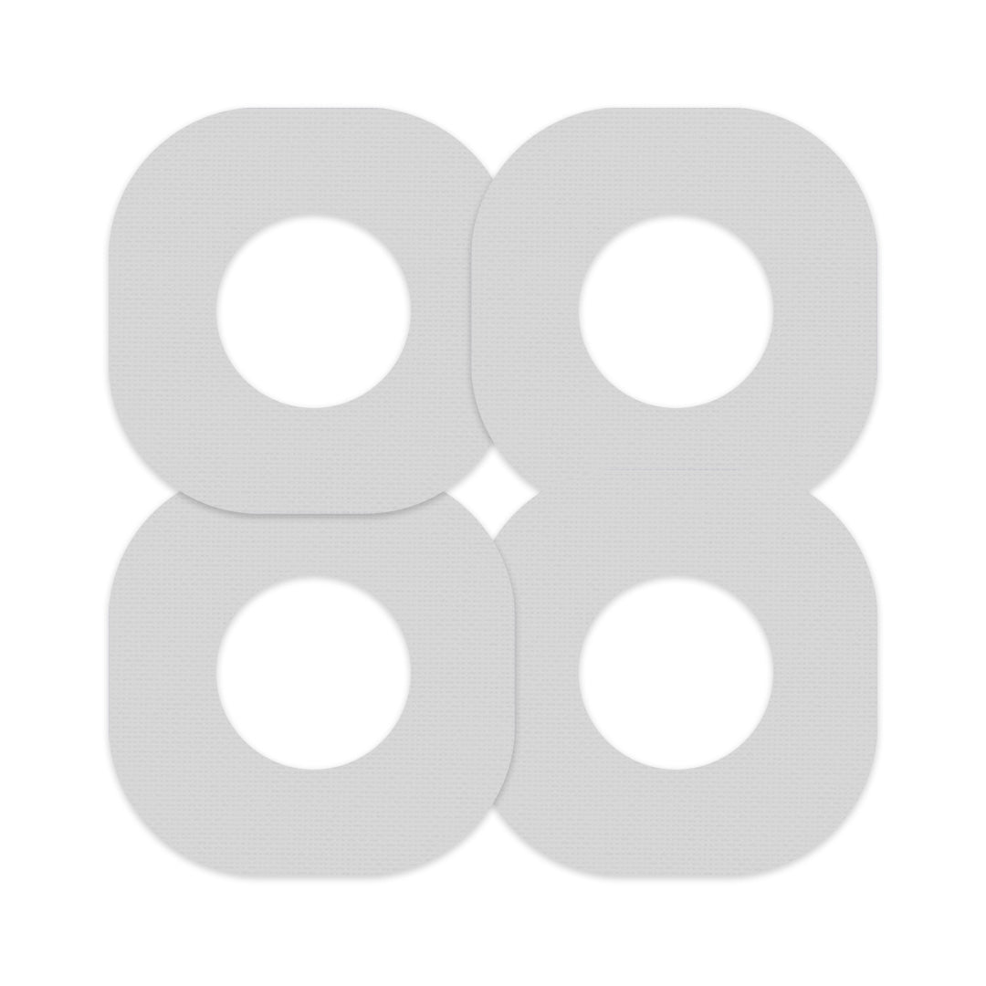 Solid Color Platinum Dexcom G7 and Stelo Patch Tape - Pump Peelz