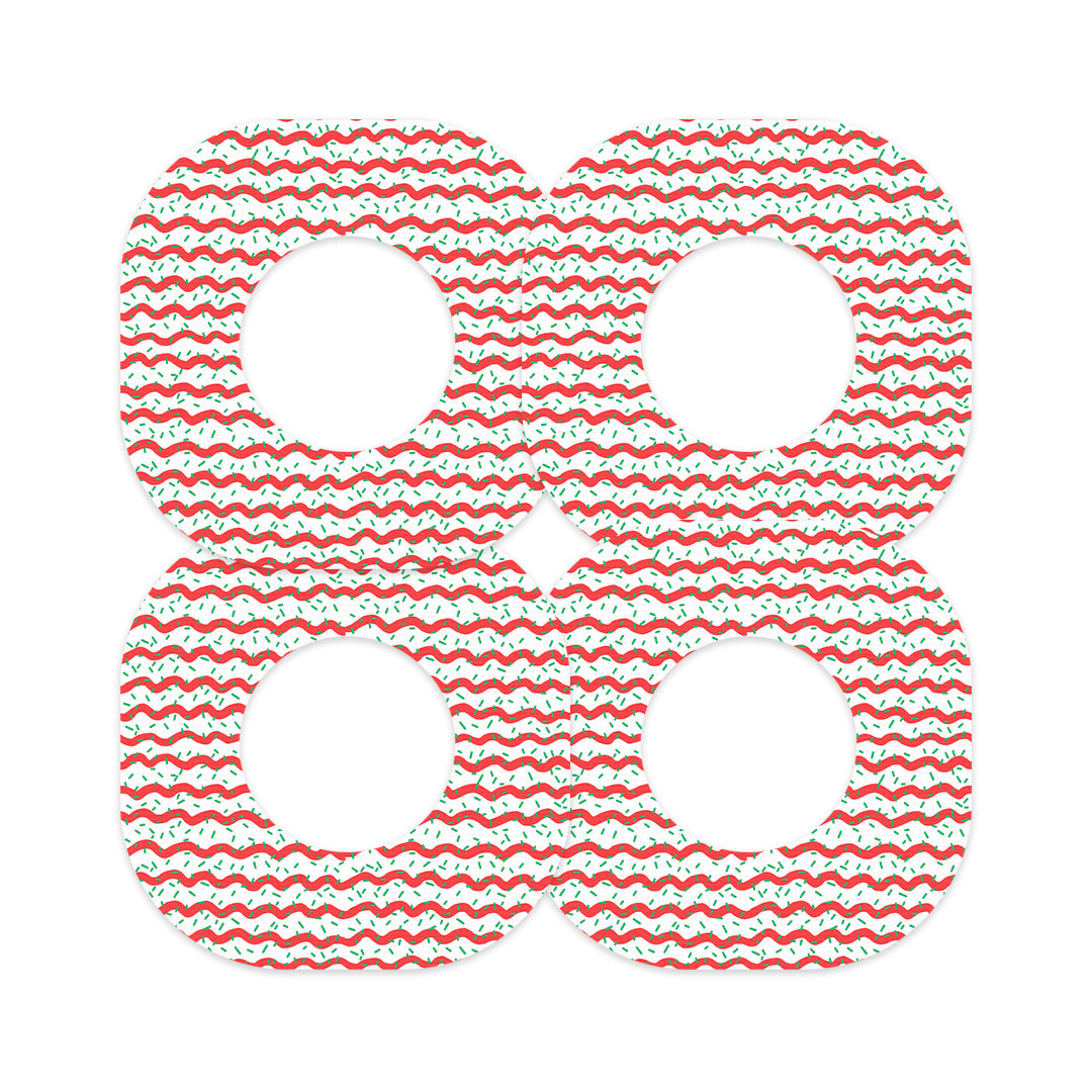 Christmas Icing Dexcom G7 and Stelo Patch Tape - Pump Peelz