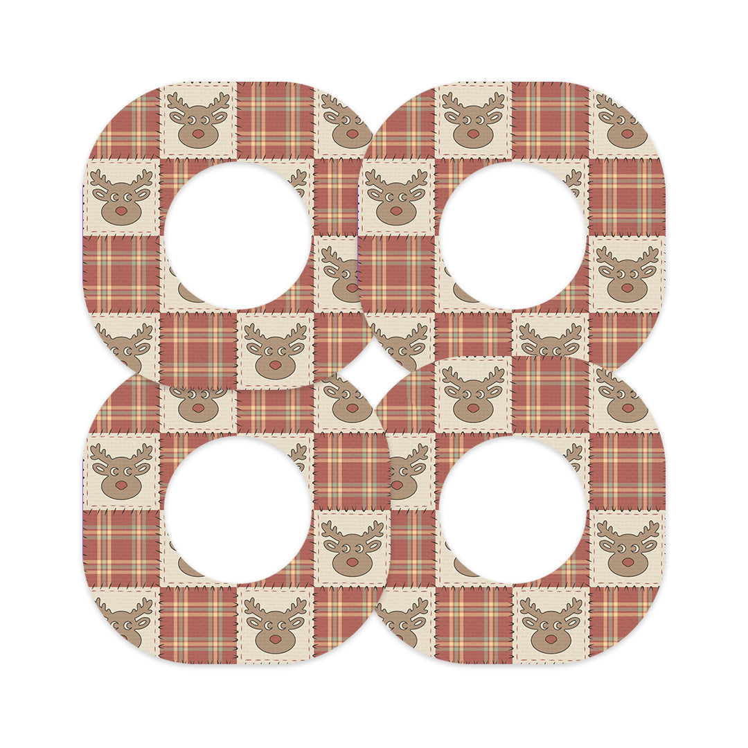 Rustic Reindeer Dexcom G7 and Stelo Patch Tape - Pump Peelz