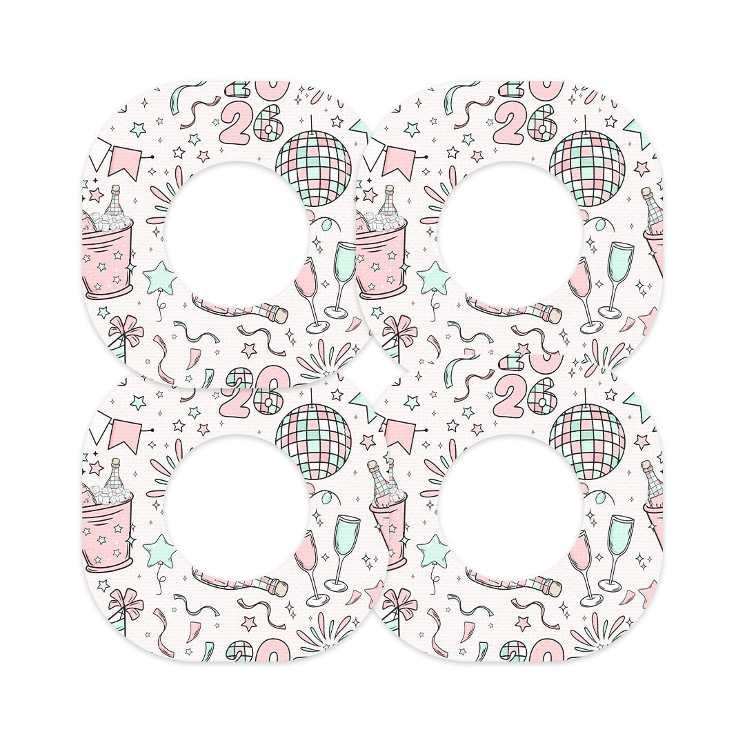 Cheers to '26 Dexcom G7 and Stelo Patch Tape - Pump Peelz