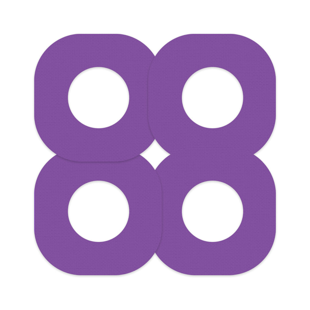 Solid Color Purple Dexcom G7 and Stelo Patch Tape - Pump Peelz