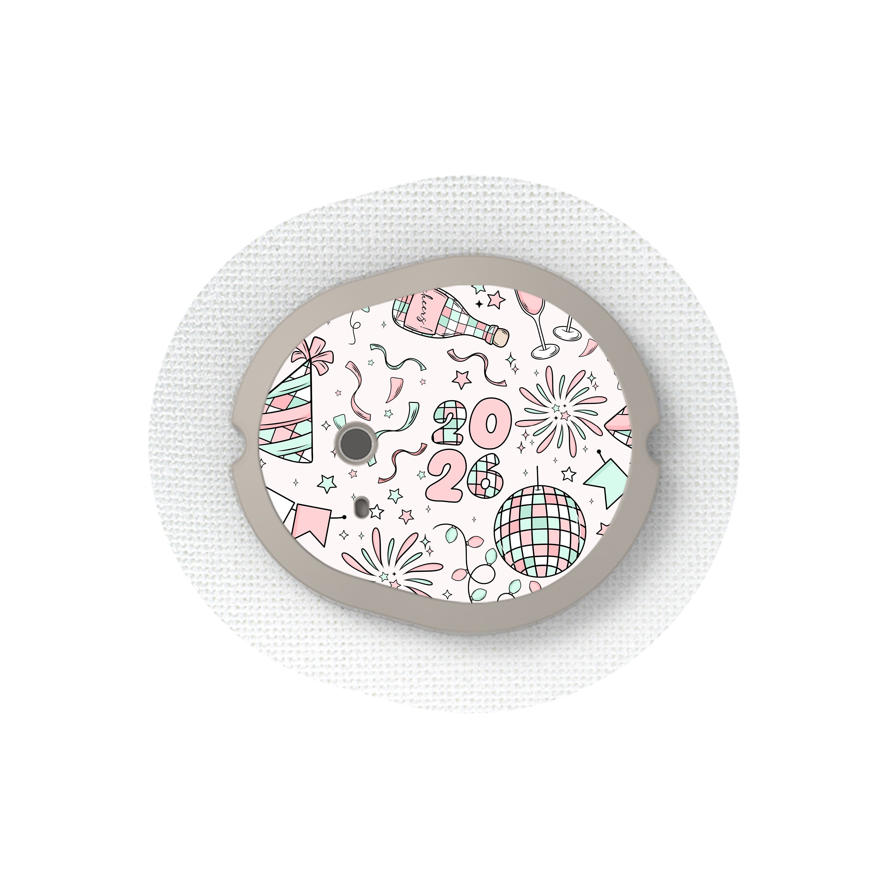 Cheers to '26 Dexcom G7 and Stelo Transmitter Sticker - Pump Peelz