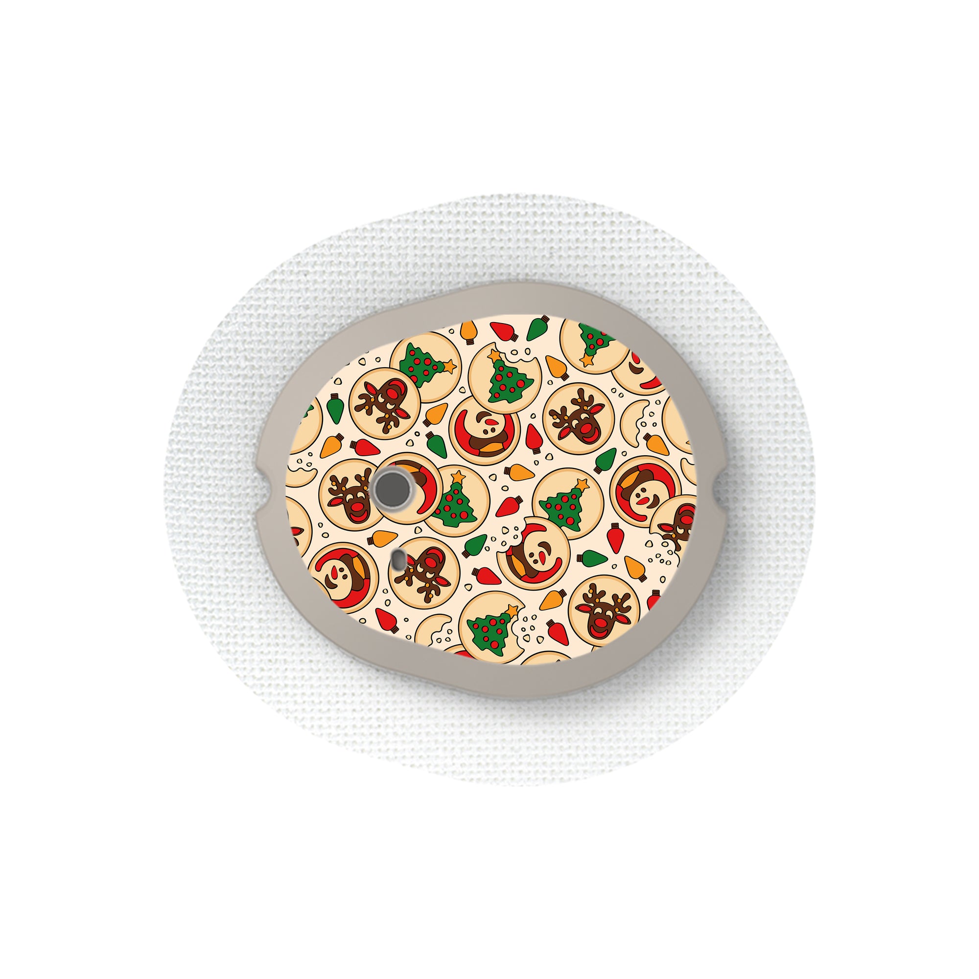 Santa's Cookies Dexcom G7 and Stelo Transmitter Sticker - Pump Peelz