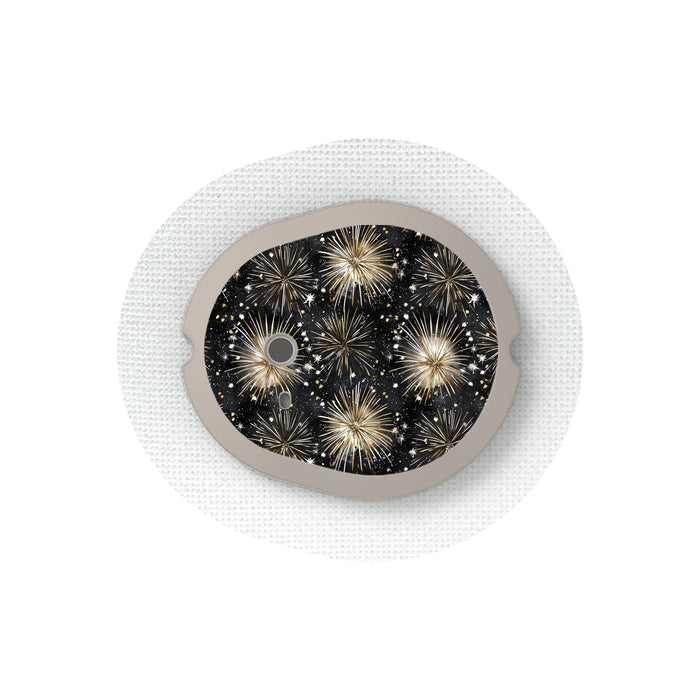 Fireworks Sticker Designed for the DEXCOM G7 and Stelo Transmitter