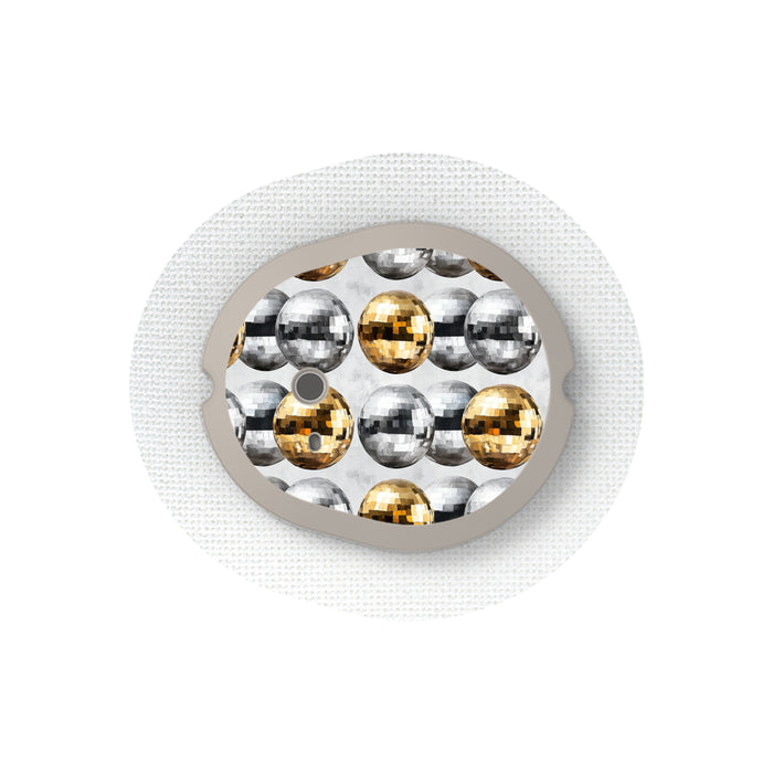 Disco Balls Sticker Designed for the DEXCOM G7 and Stelo Transmitter