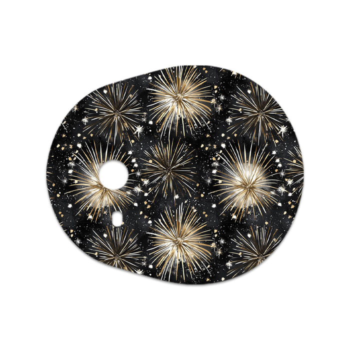 Fireworks Sticker Designed for the DEXCOM G7 and Stelo Transmitter