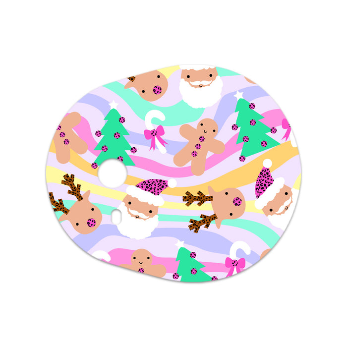 Christmas Pastel Sticker for the DEXCOM G7 and Stelo Transmitter