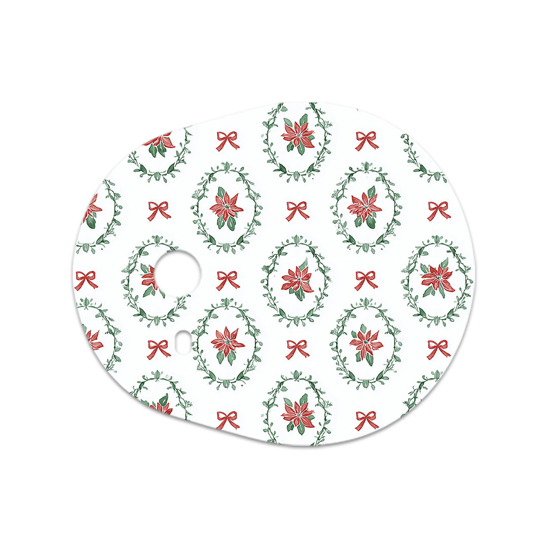 Poinsettia Parade Dexcom G7 and Stelo Transmitter Sticker - Pump Peelz