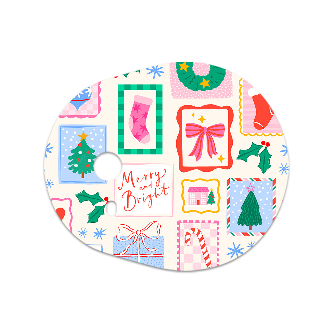 Holiday Greetings Dexcom G7 and Stelo Transmitter Sticker - Pump Peelz