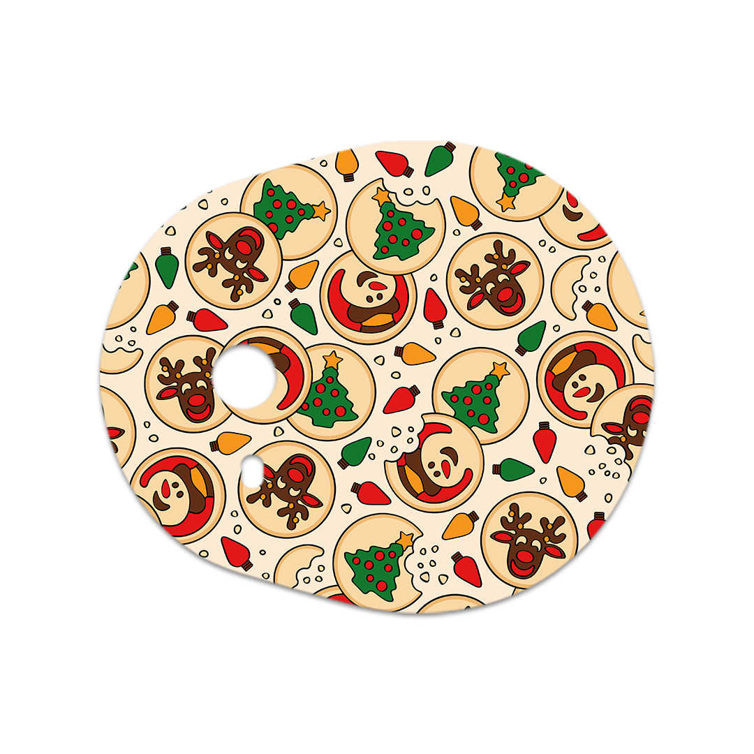 Santa's Cookies Dexcom G7 and Stelo Transmitter Sticker - Pump Peelz