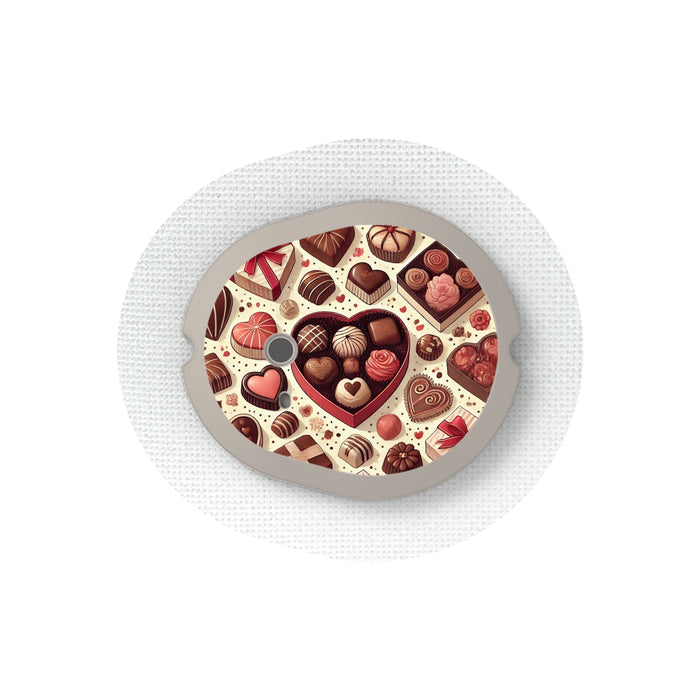 Chocolate Love Sticker Designed for the DEXCOM G7 and Stelo Transmitter