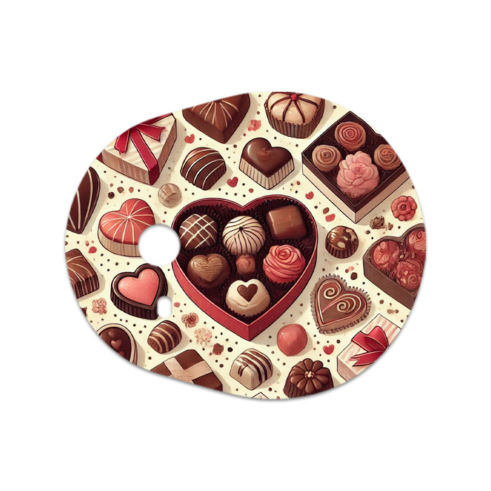 Chocolate Love Sticker Designed for the DEXCOM G7 and Stelo Transmitter