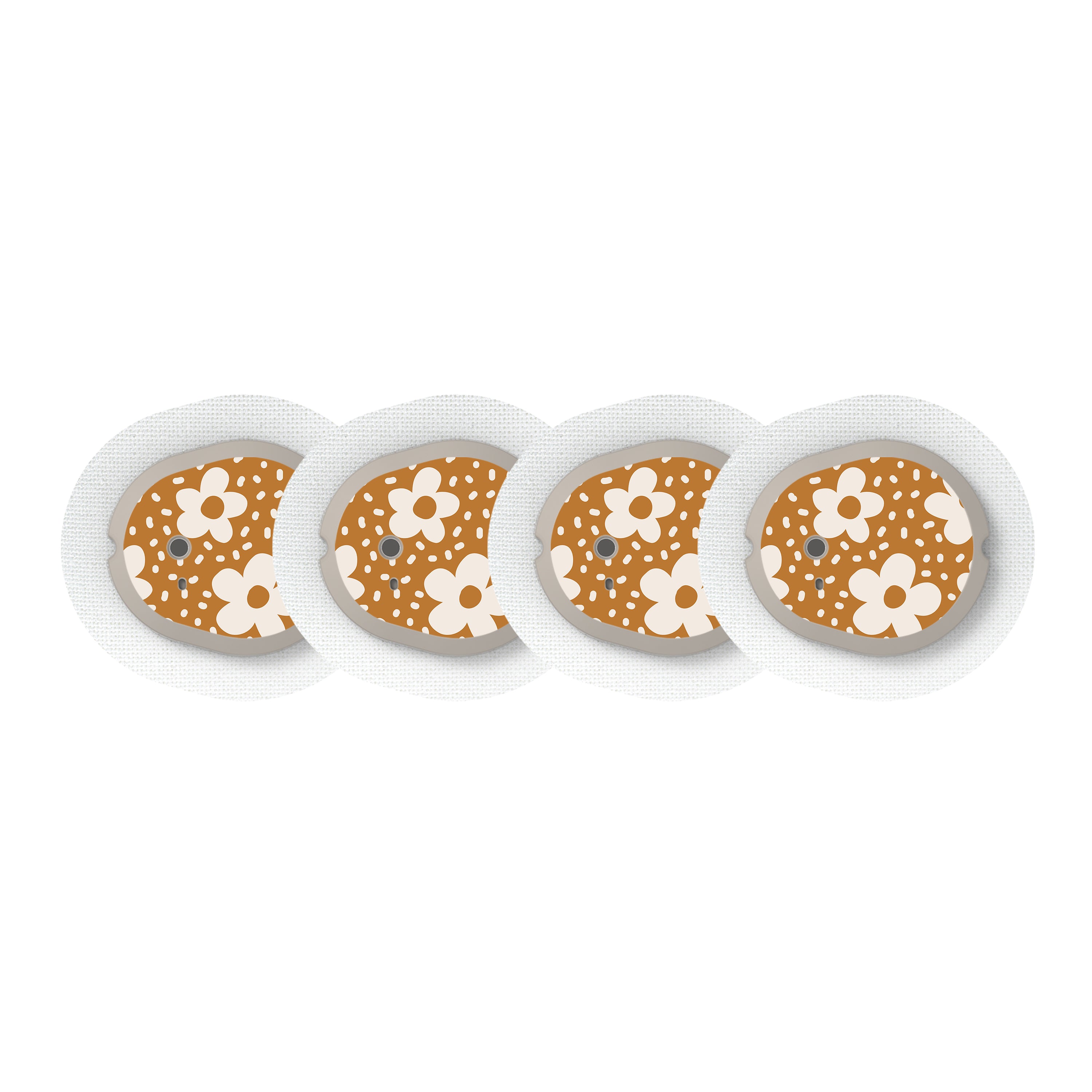 Caramel Daisies Dexcom G7 and Stelo Transmitter Sticker - Pump Peelz