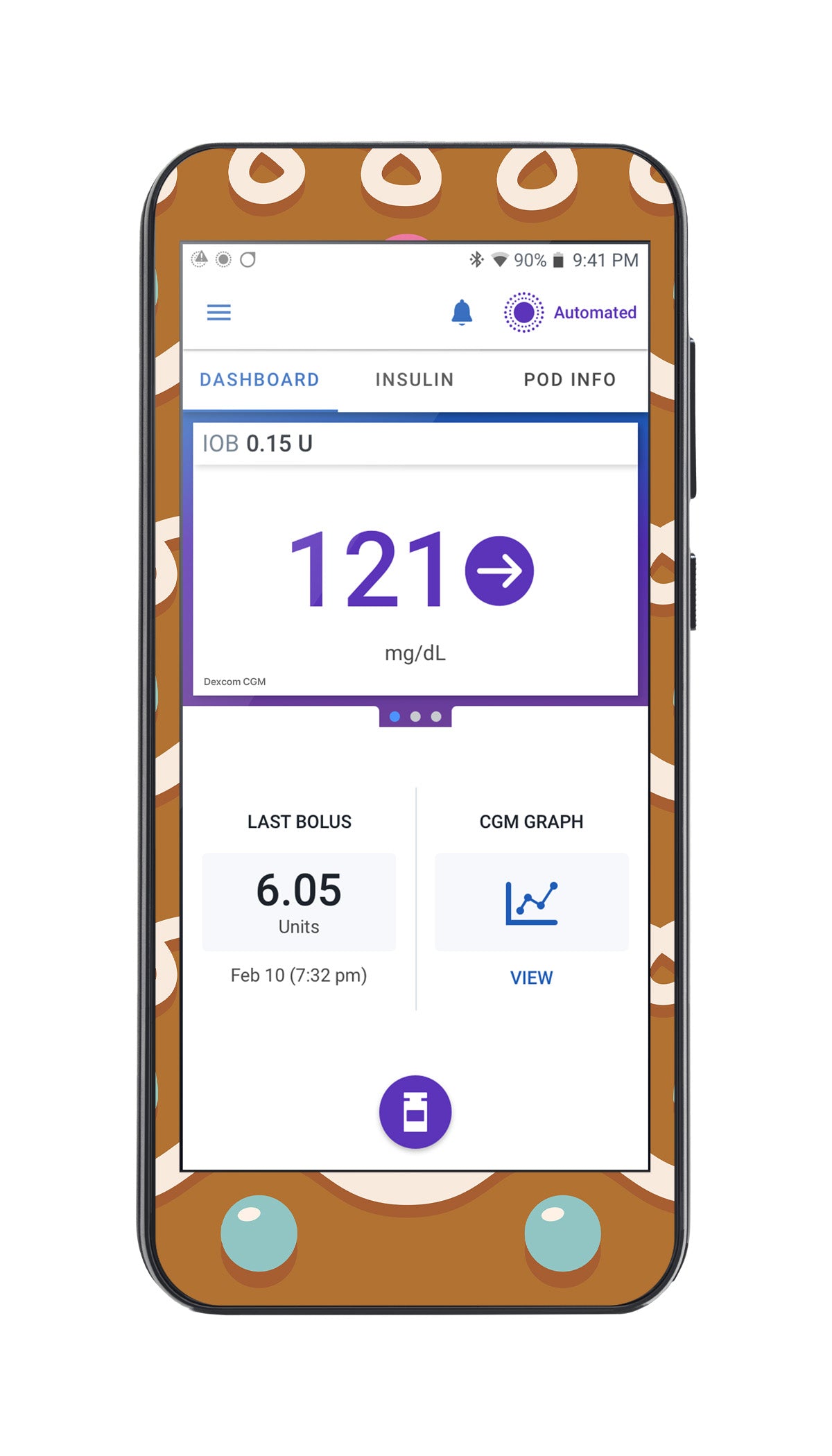 Gingerbread Omnipod 5™-Pump Peelz