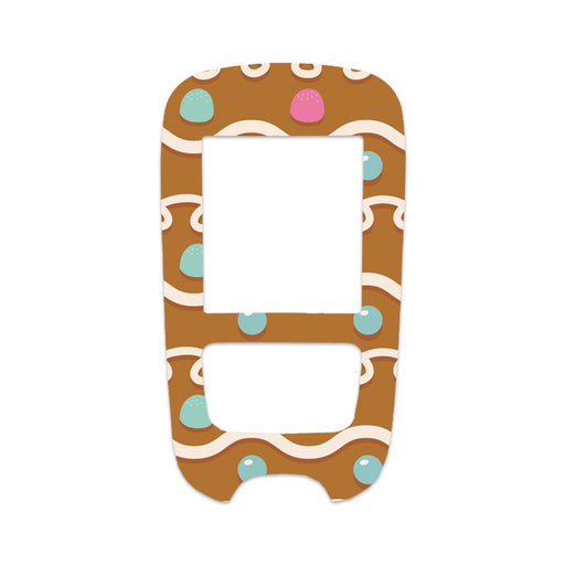 Gingerbread Sticker for the Accu-Chek Guide Glucometer-Pump Peelz