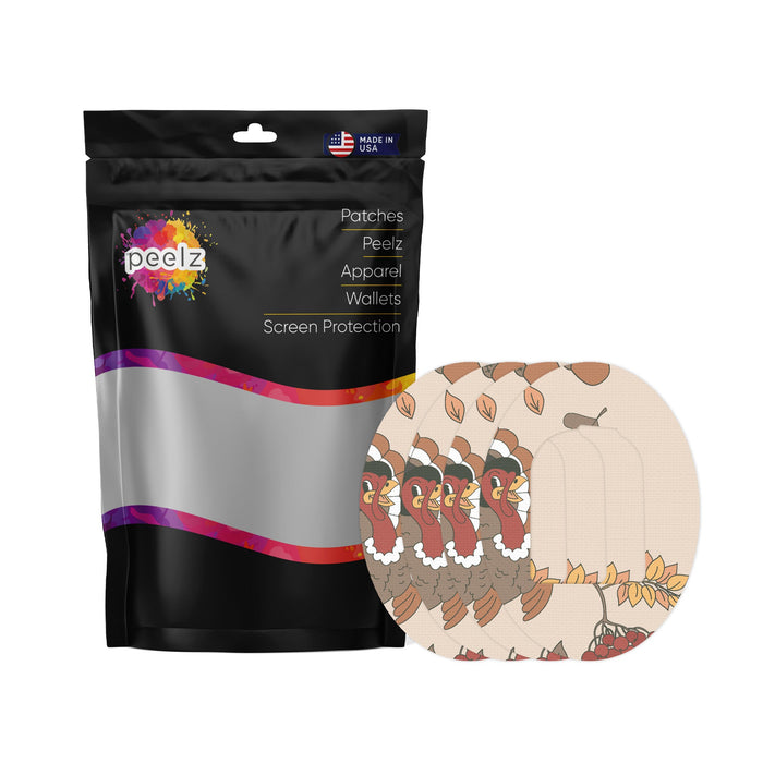 Gobble Gobble Patch Omnipod Tape-Pump Peelz