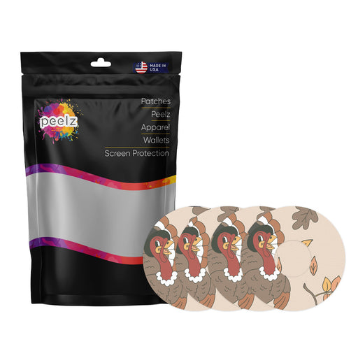 Gobble Gobble Patch Tape Designed for the FreeStyle Libre 3-Pump Peelz