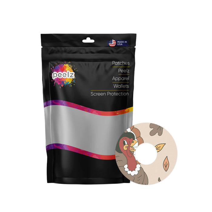 Gobble Gobble Patch Tape Designed for the FreeStyle Libre 3-Pump Peelz