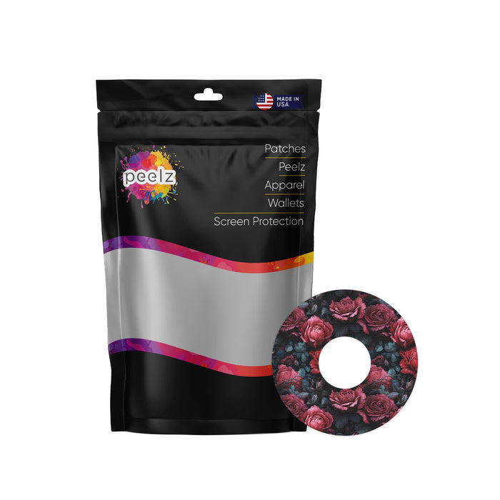 Gothic Roses Patch Tape Designed for the FreeStyle Libre 3-Pump Peelz