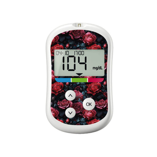 Gothic Roses for OneTouch Verio Flex Glucometer-Pump Peelz